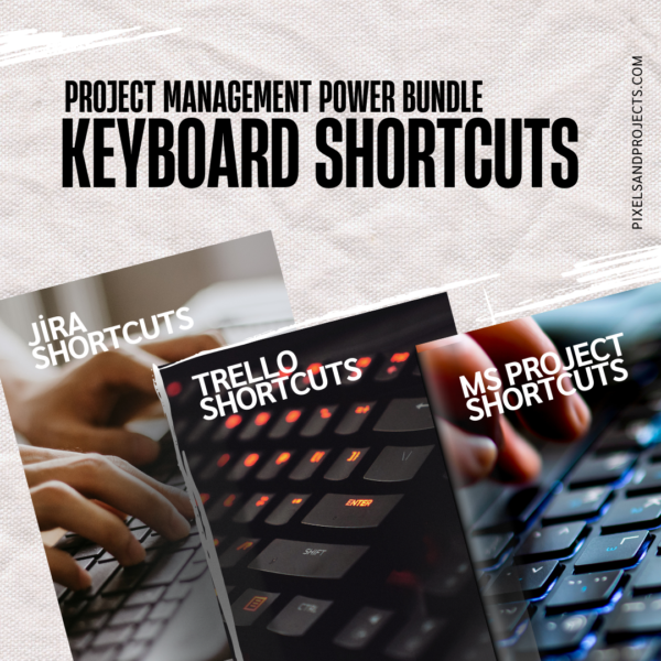 Project Management Keyboard Shortcut Bundle- Jira, Trello & MS Project